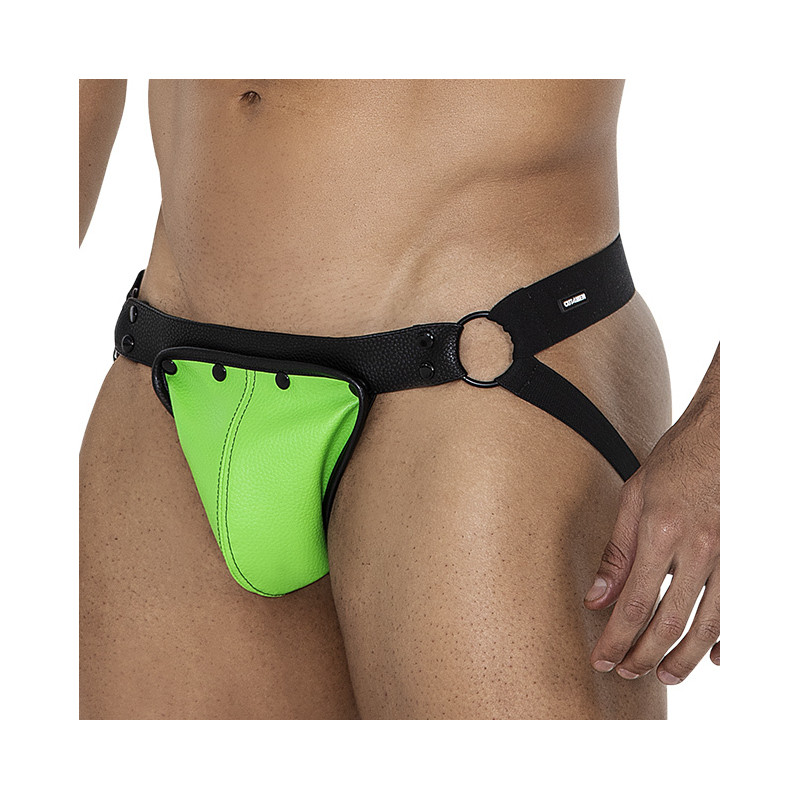 CUT4MEN Jockstrap Snap Noir-Vert